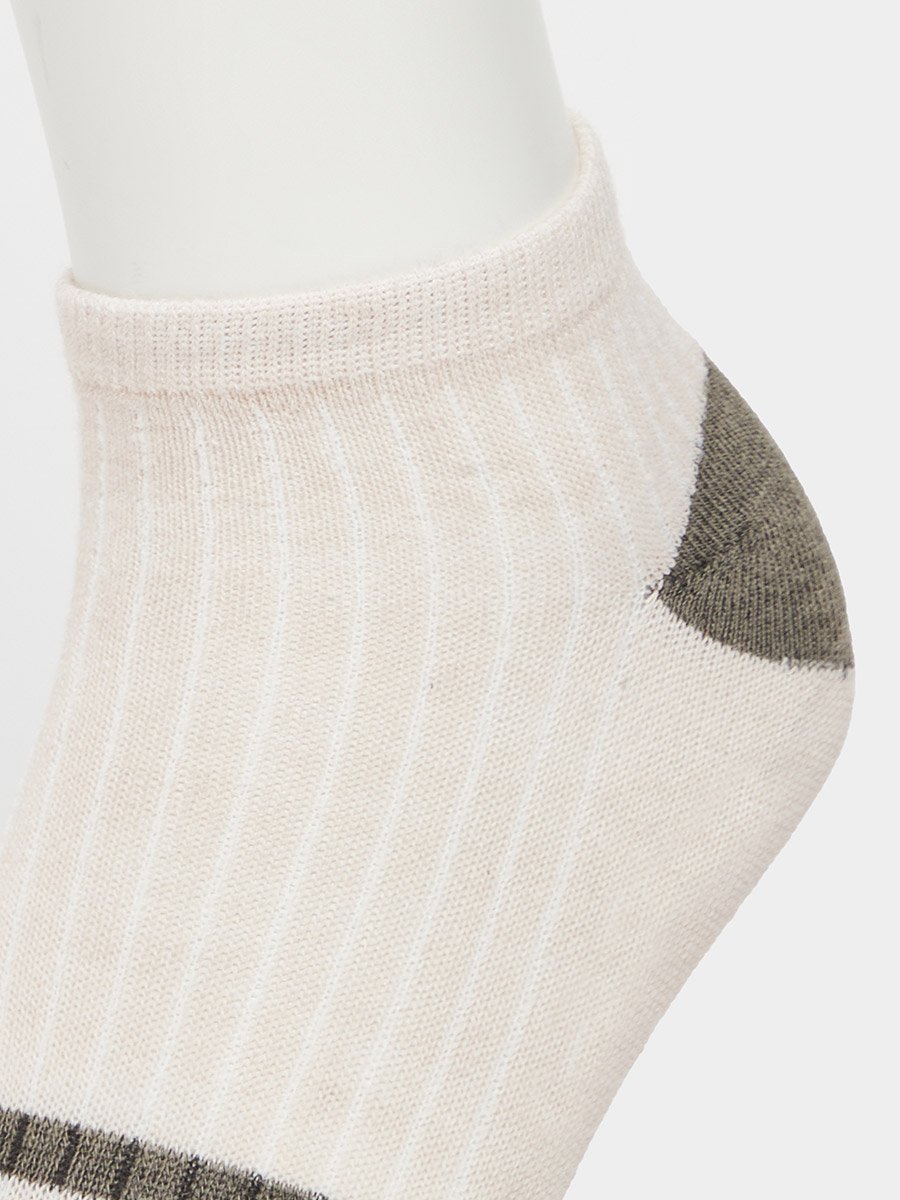 Set of 5 - Striped Detail Crew Socks