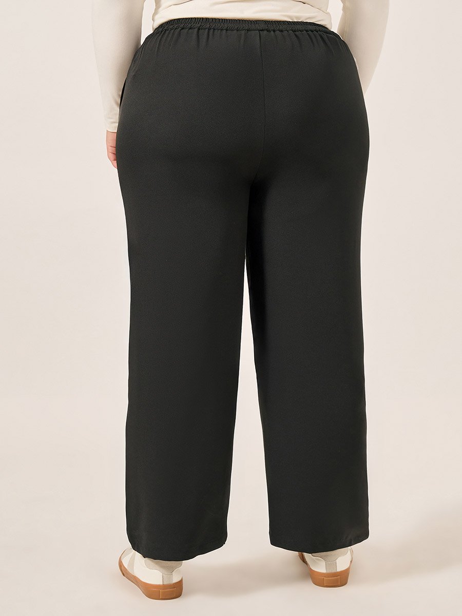 Plus Size Straight Leg Tapered Pants