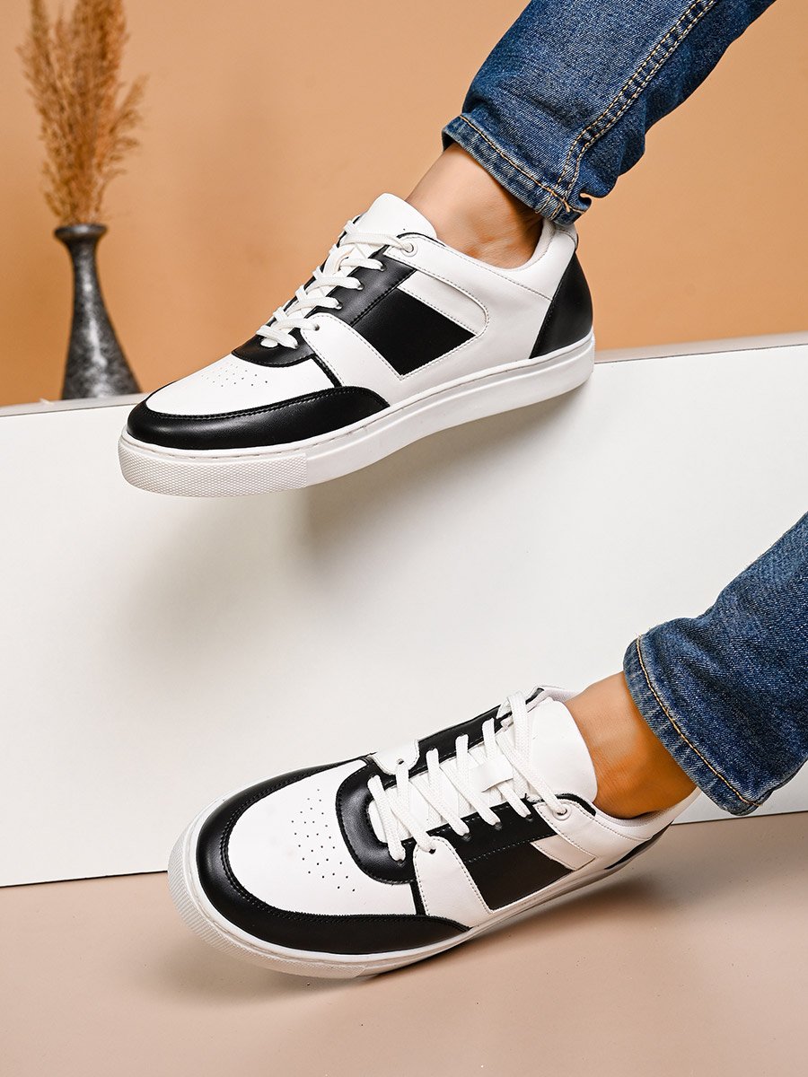 Color Block Lace Up Sneakers