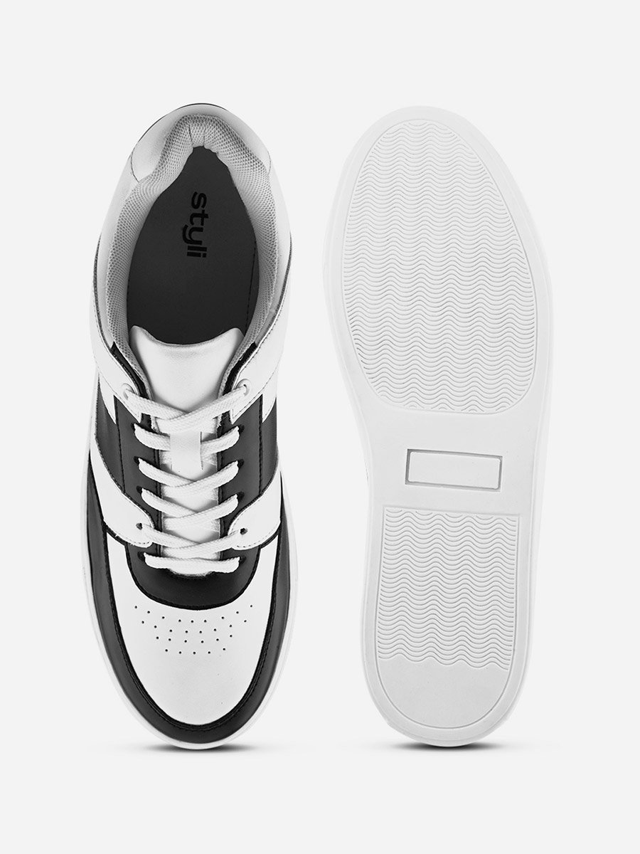 Color Block Lace Up Sneakers
