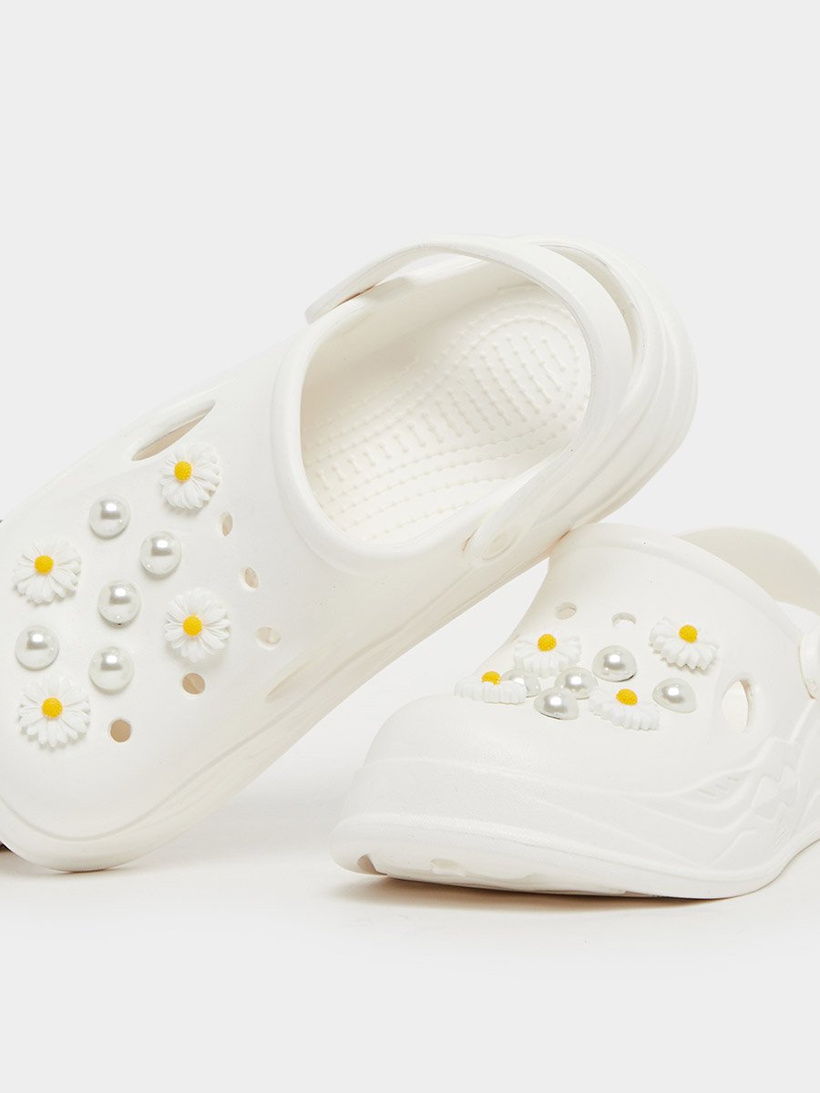 Embellished Clogs with Backstrap