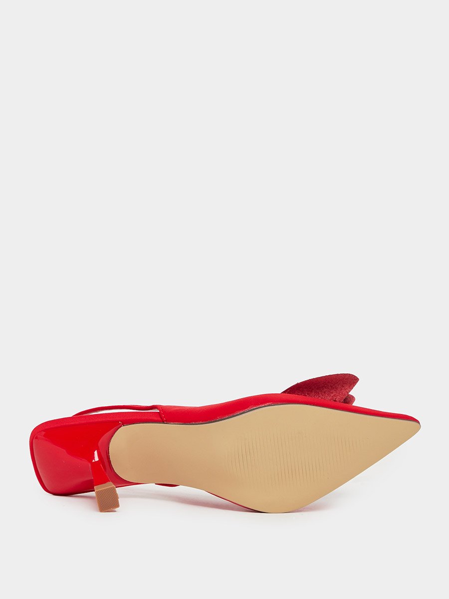 Embellished Pointed Toe Slingback Pumps