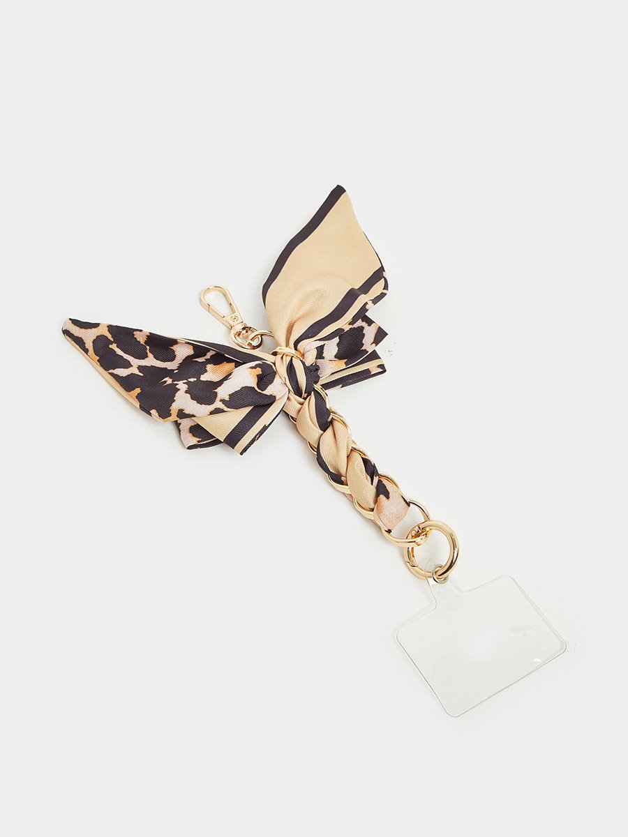 Printed Scarf Key Chain with PVC Card