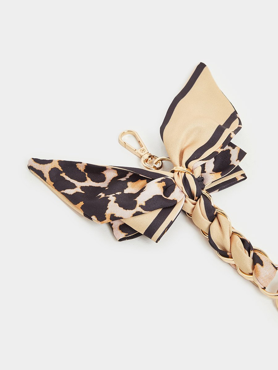 Printed Scarf Key Chain with PVC Card