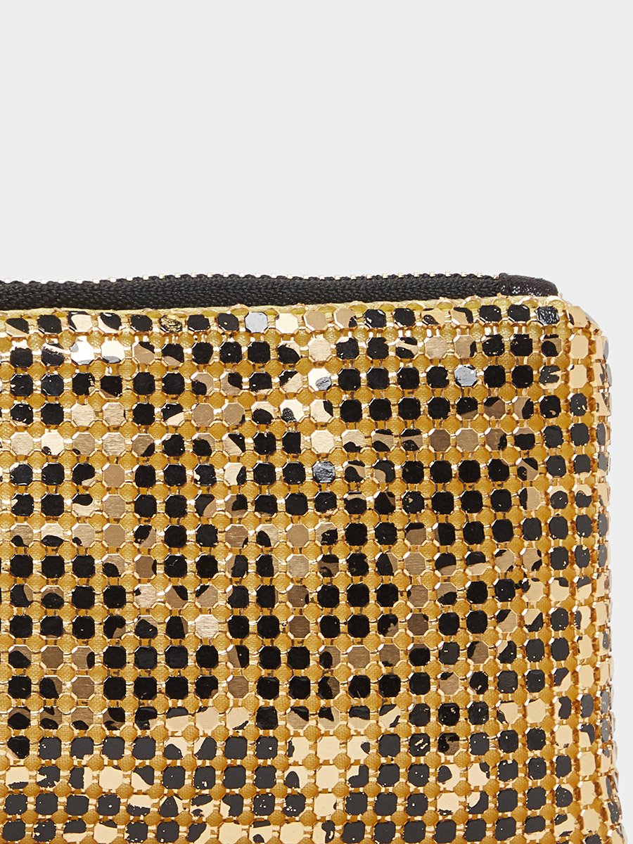 Embellished Clutch with Zip Closure