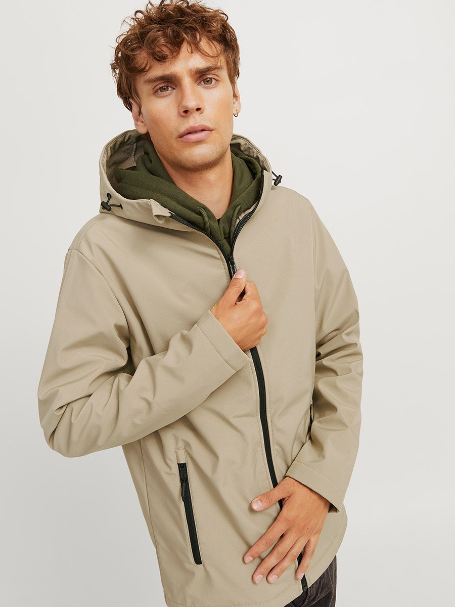 Contrast Zip Hooded Jacket