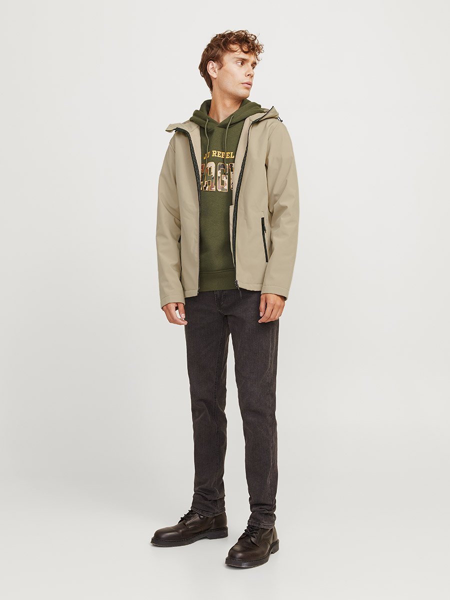 Contrast Zip Hooded Jacket