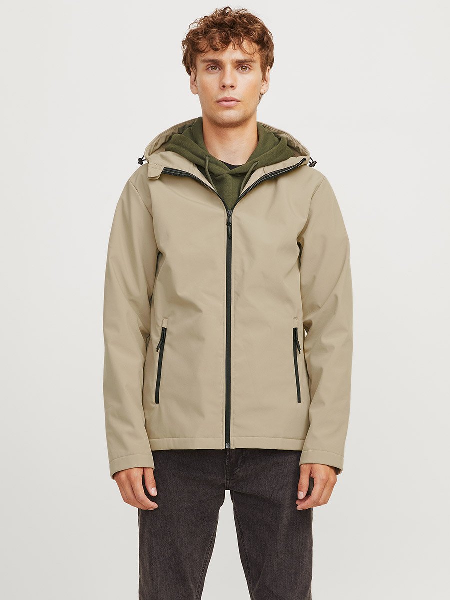 Contrast Zip Hooded Jacket