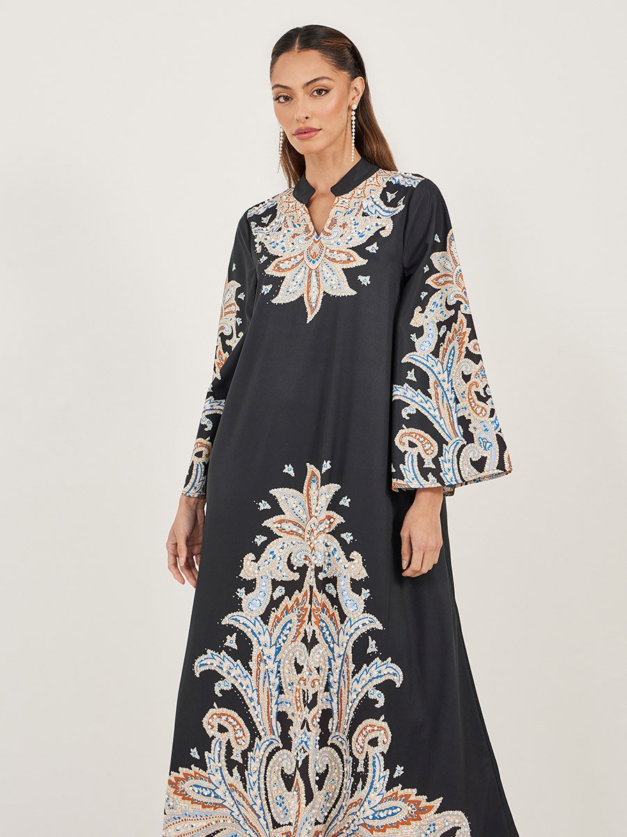 Maxi Jalabiya with Digital Print