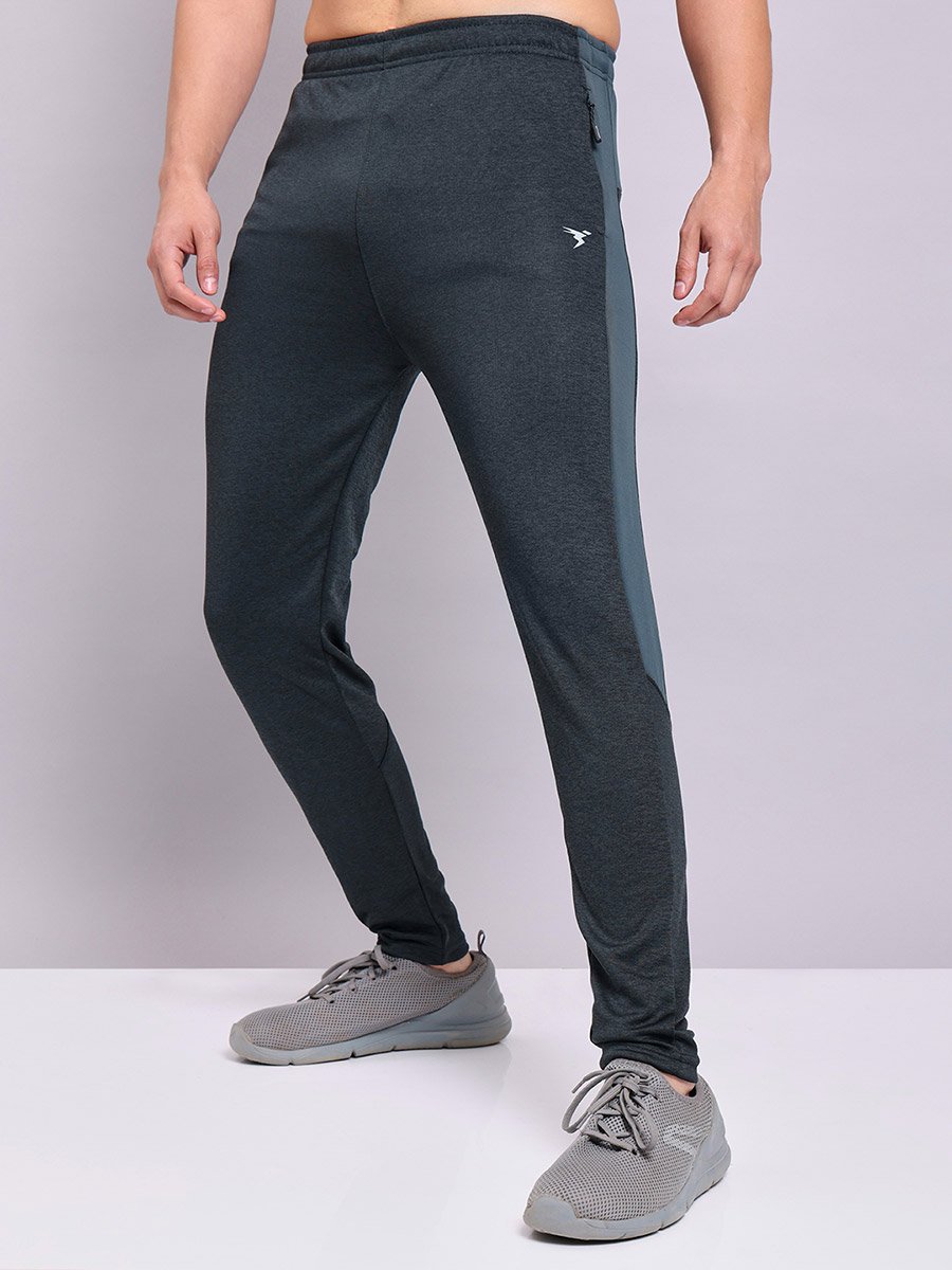 Color Block Track Pants with Zip Pockets