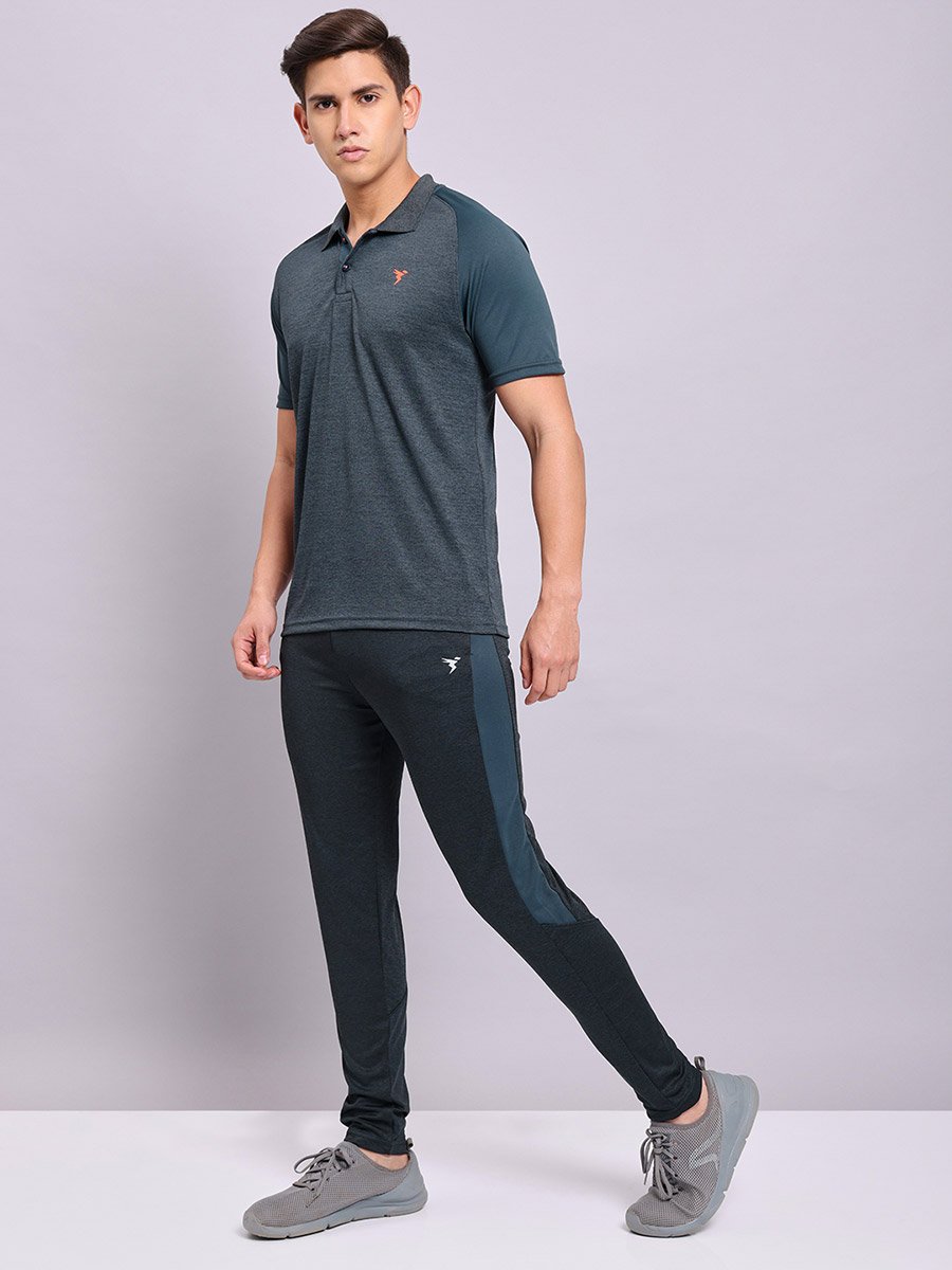 Color Block Track Pants with Zip Pockets
