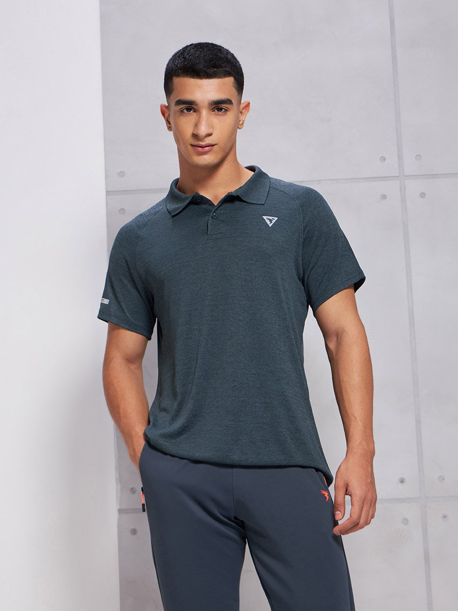 Solid Short Sleeve Polo T-Shirt