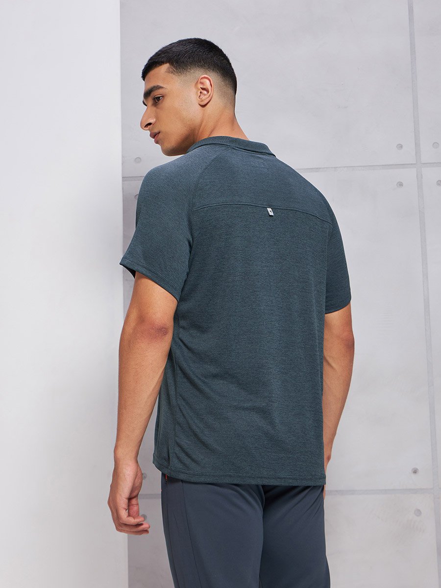 Solid Short Sleeve Polo T-Shirt