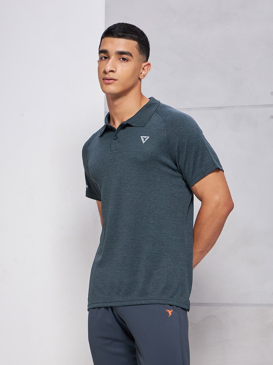 Solid Short Sleeve Polo T-Shirt