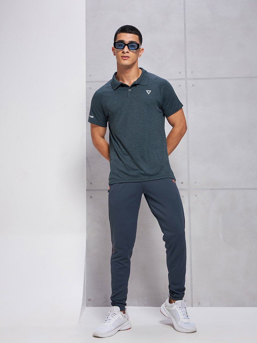 Solid Short Sleeve Polo T-Shirt