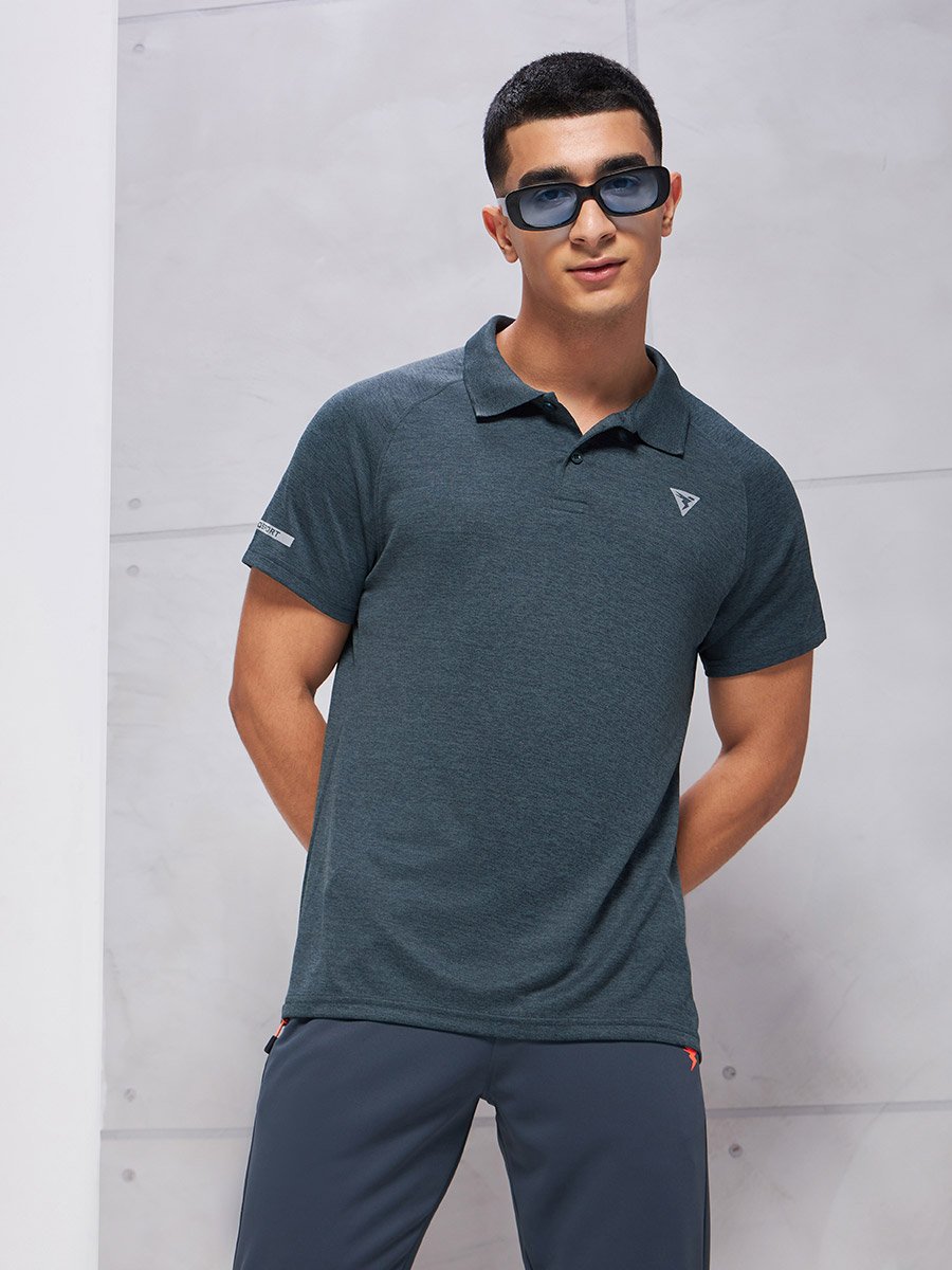 Solid Short Sleeve Polo T-Shirt