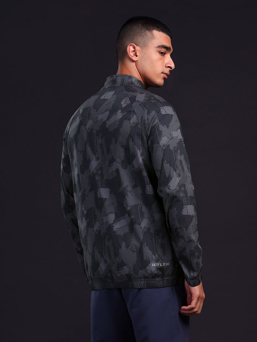 Abstract Printed 2-Way Stretch Jacket