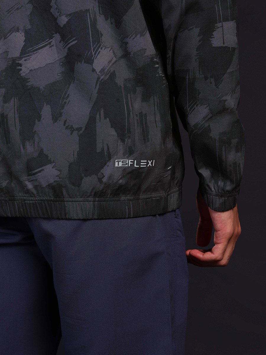 Abstract Printed 2-Way Stretch Jacket