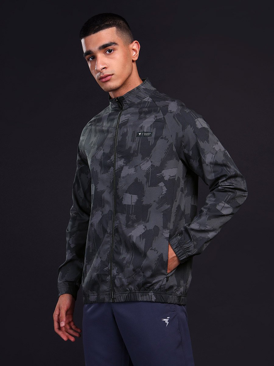 Abstract Printed 2-Way Stretch Jacket