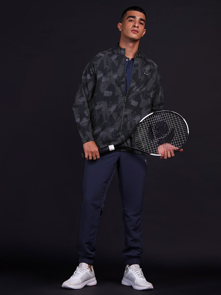 Abstract Printed 2-Way Stretch Jacket