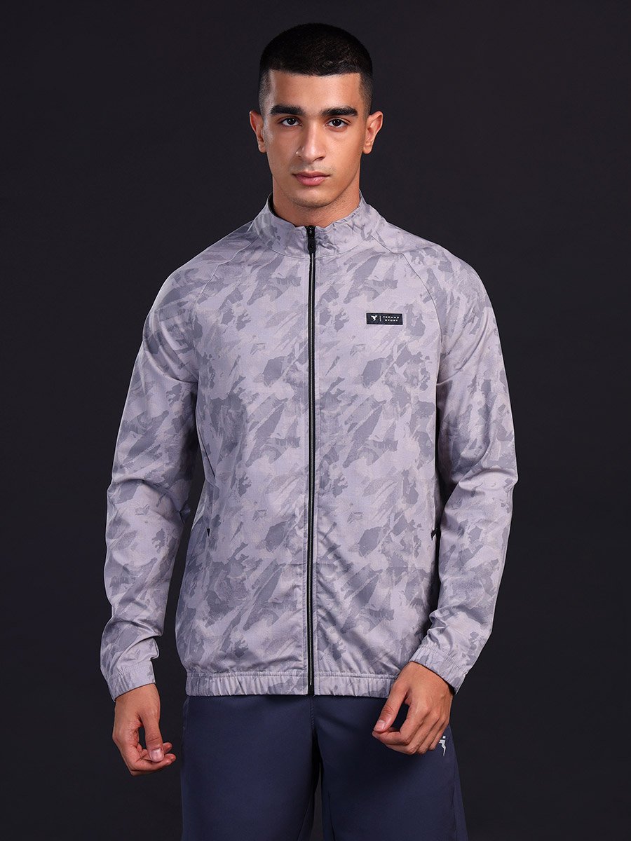 Abstract Printed 2-Way Stretch Jacket
