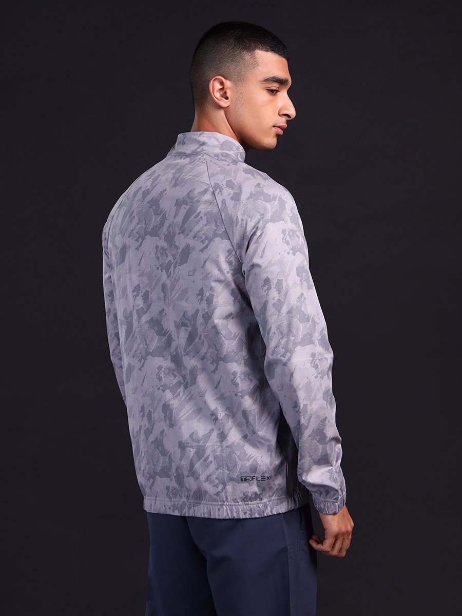 Abstract Printed 2-Way Stretch Jacket