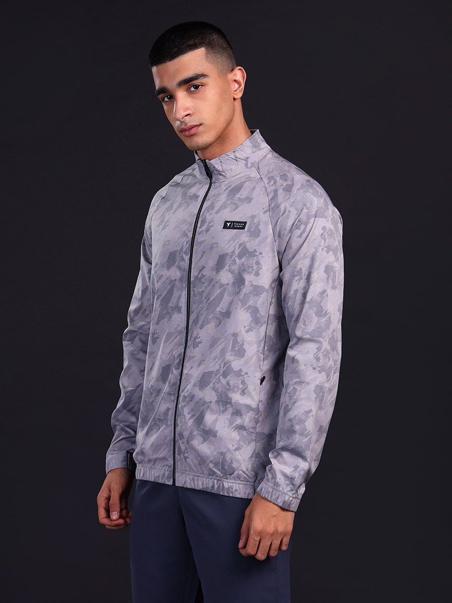 Abstract Printed 2-Way Stretch Jacket