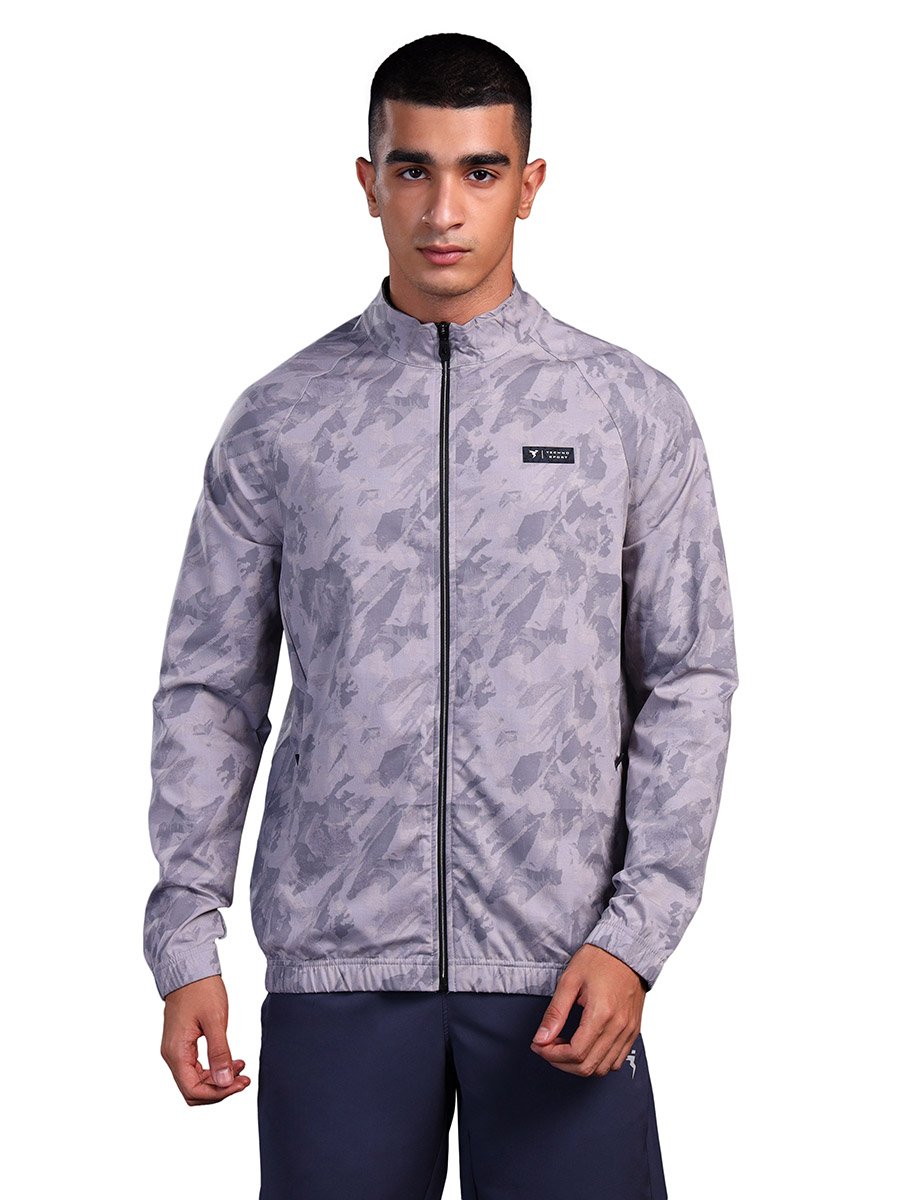 Abstract Printed 2-Way Stretch Jacket