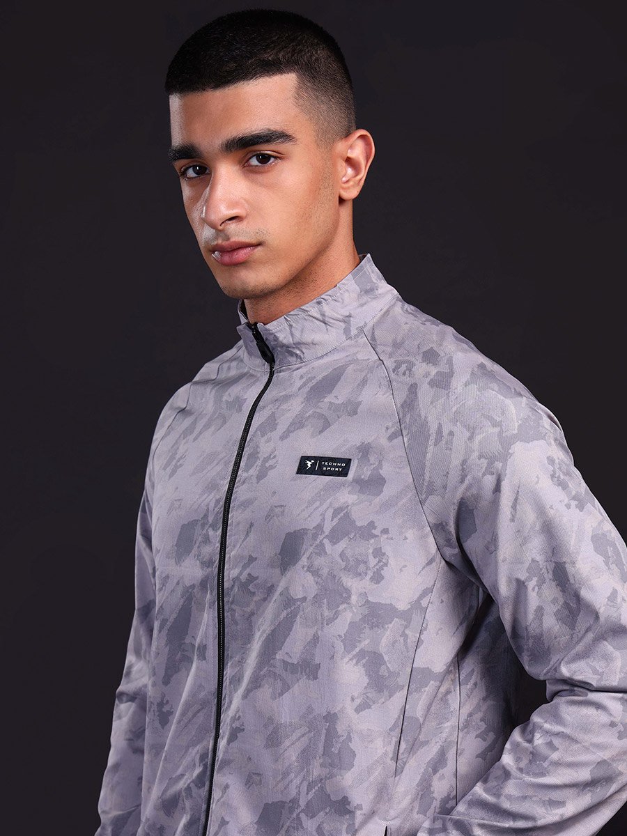 Abstract Printed 2-Way Stretch Jacket
