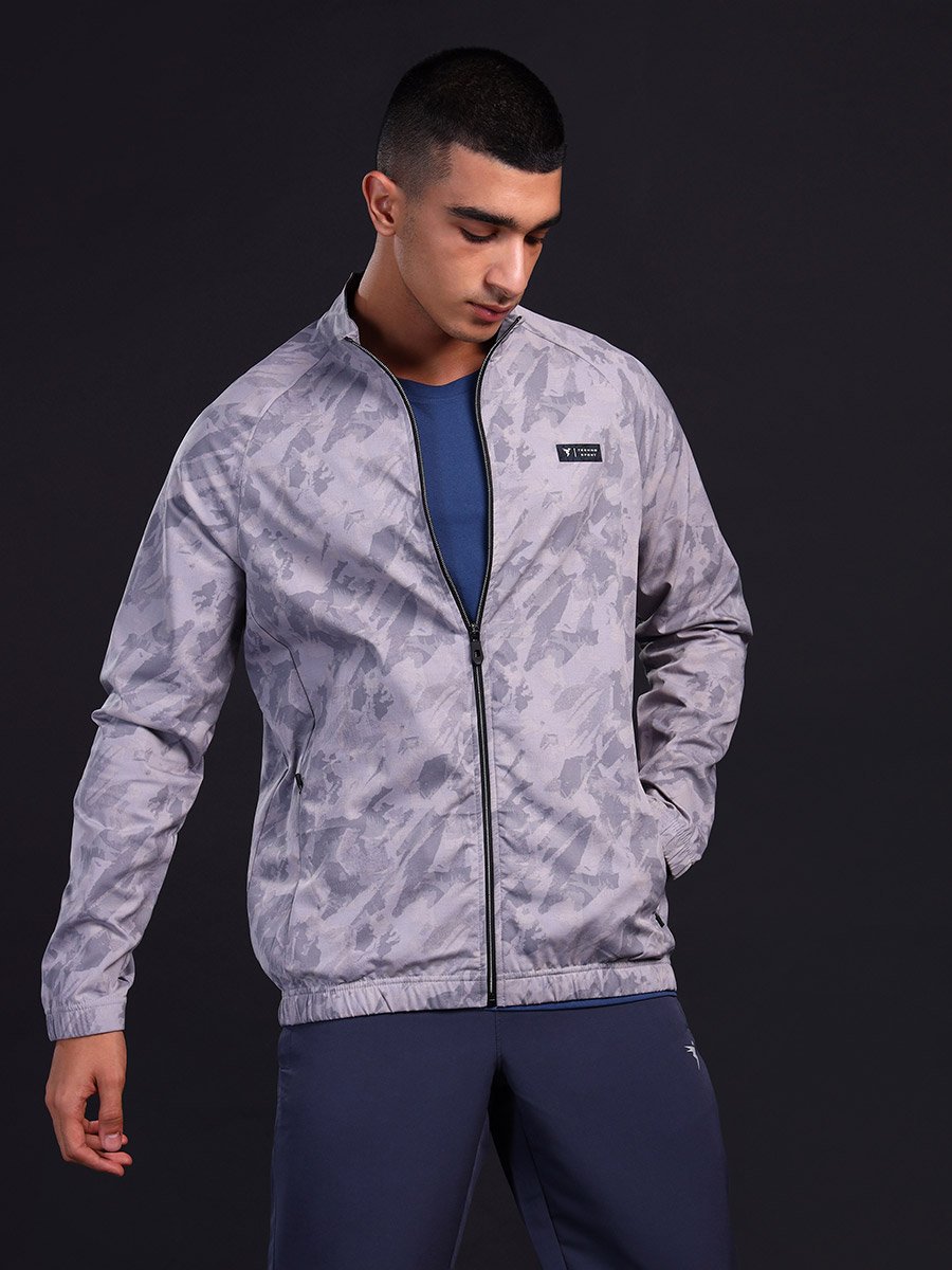 Abstract Printed 2-Way Stretch Jacket