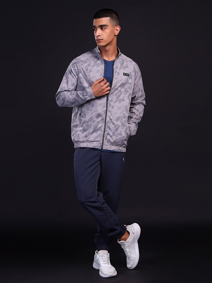 Abstract Printed 2-Way Stretch Jacket