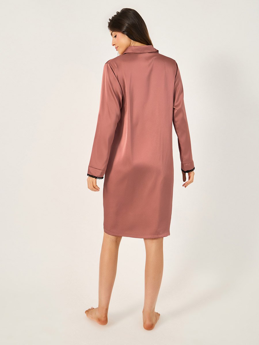 Lace Pocket Detail Nightshirt