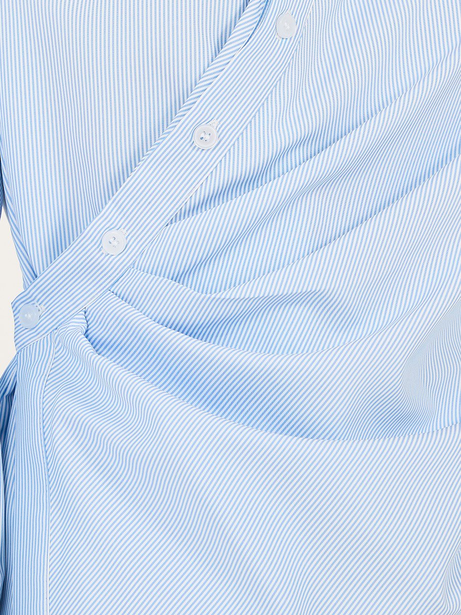 Solid Wrap Collared Regular Fit Shirt