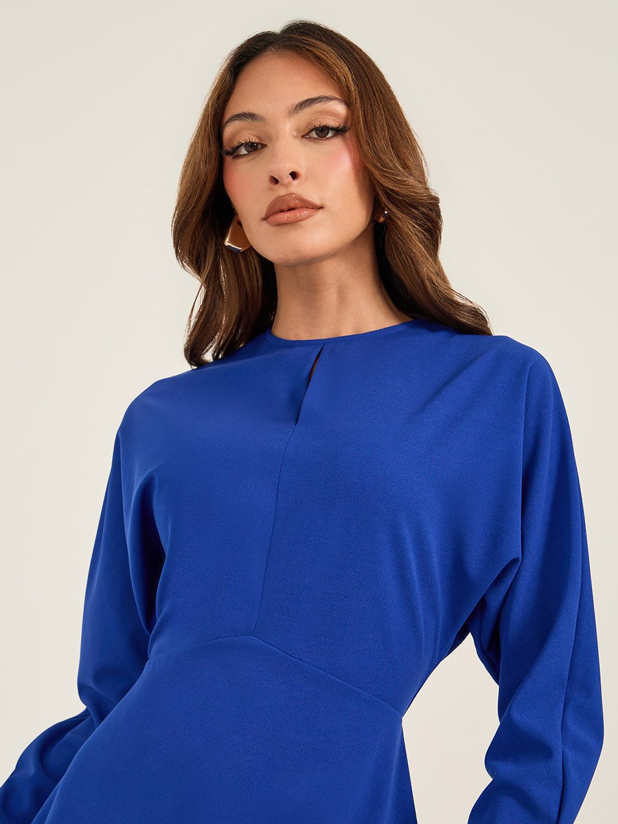 champagne bridesmaid dresses midi Island Time One-Shoulder Dress Satin Size:18 - Fits bust up to 120cm Tea Length size_M Formal Dresses River Island