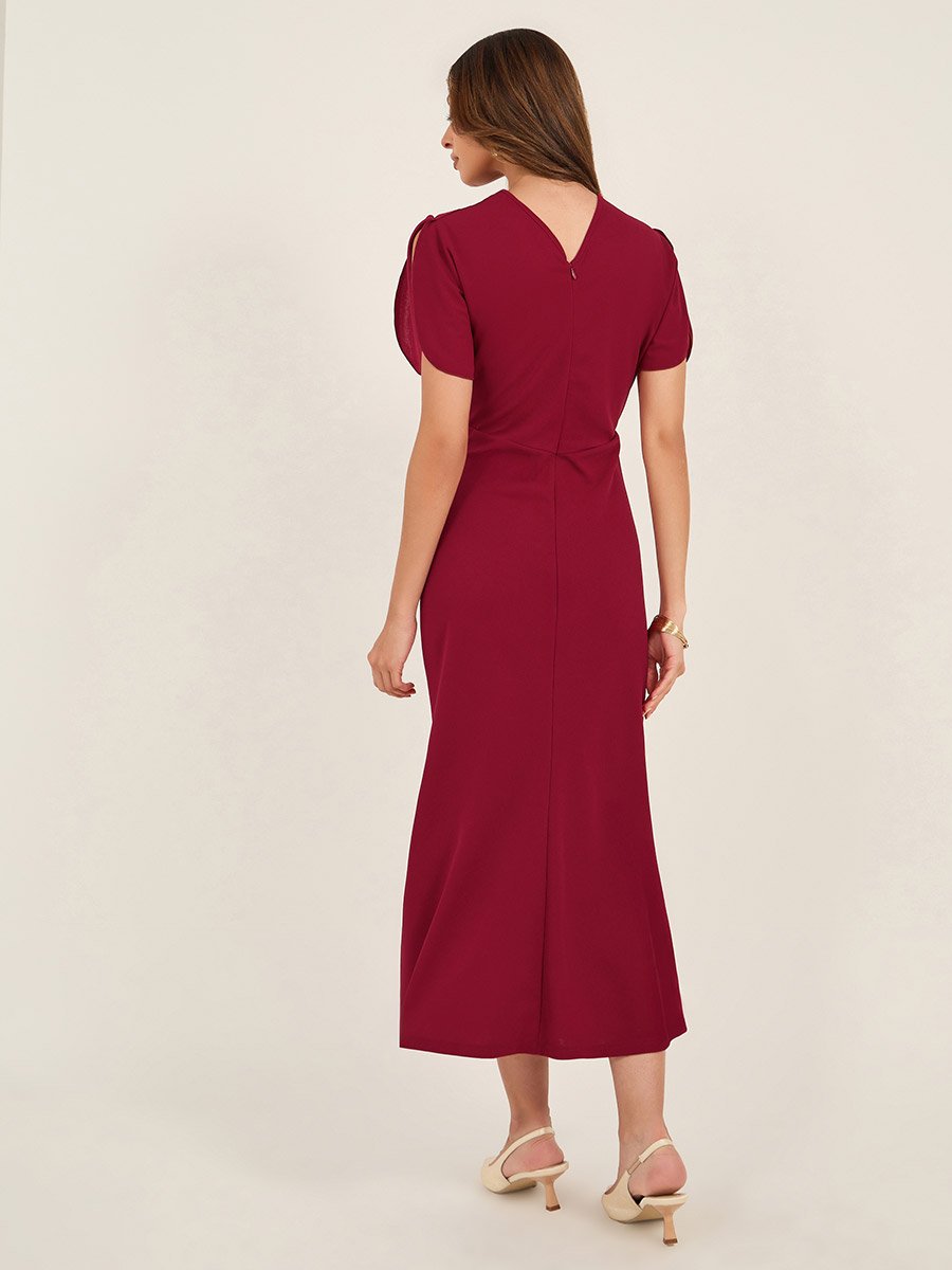 neutral dress midi Mint Velvet Neutral Cotton Crochet Midi Dress | Size XL | Neutral | Sleeveless