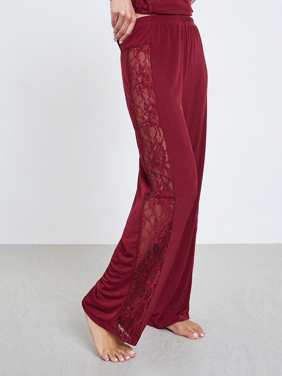 Side Lace Insert Cami and Pyjama Set