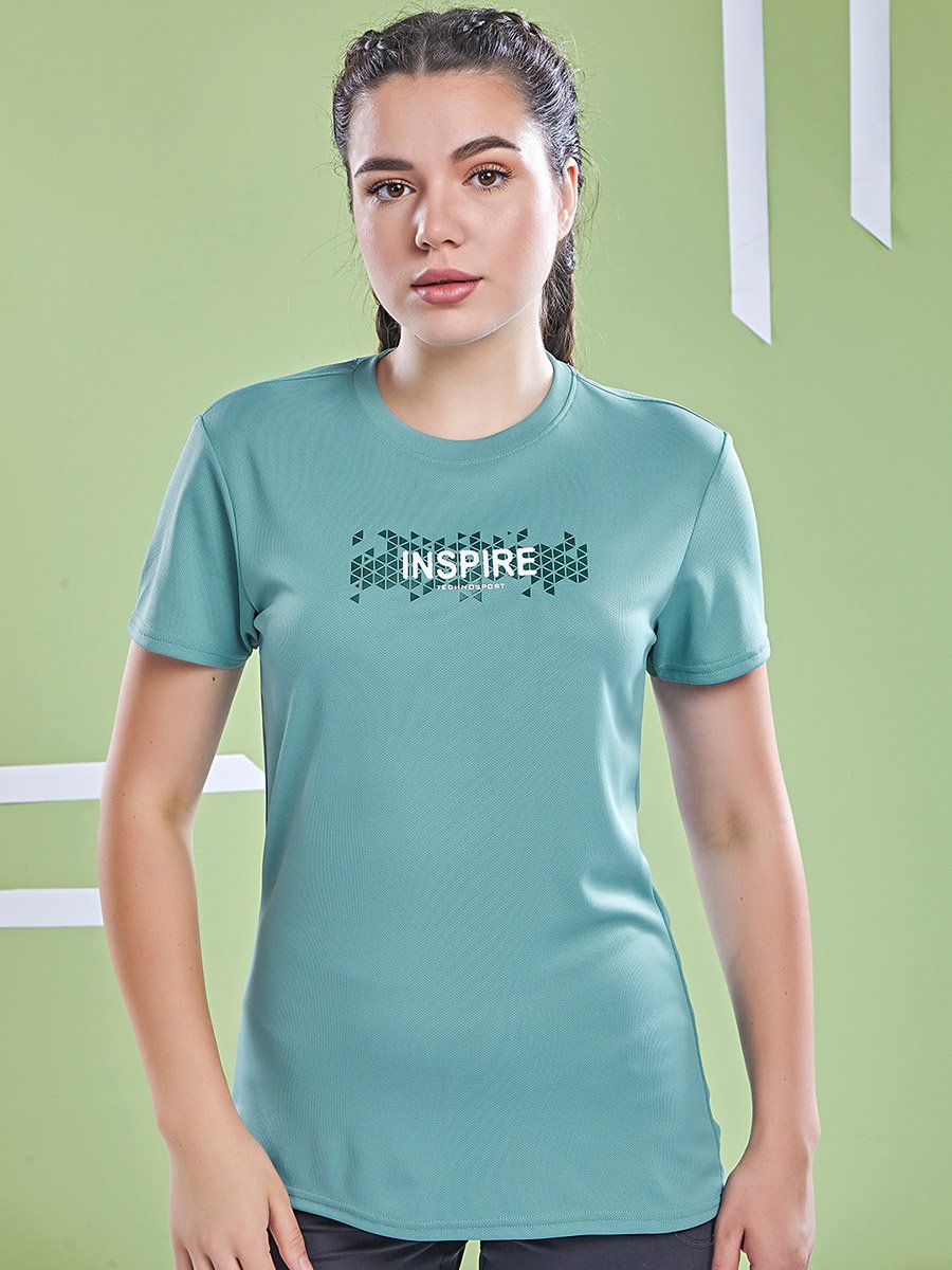 Graphic Print Crew Neck Short Sleeve Top