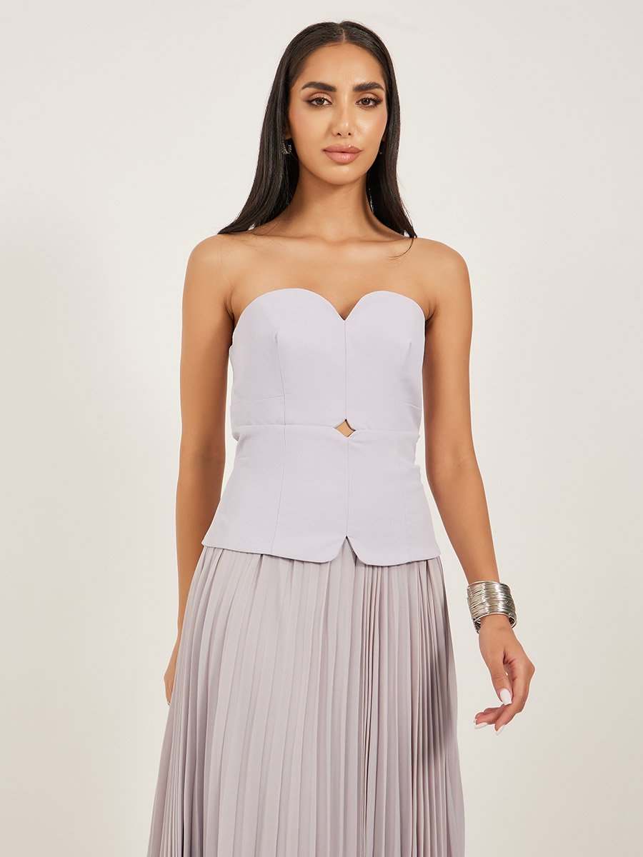 sachin and babi light blue dress Onda Drop-Waist Tube Mini Dress main image 1