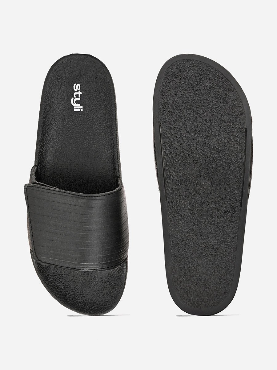 Velcro Strap Thick Band Slides