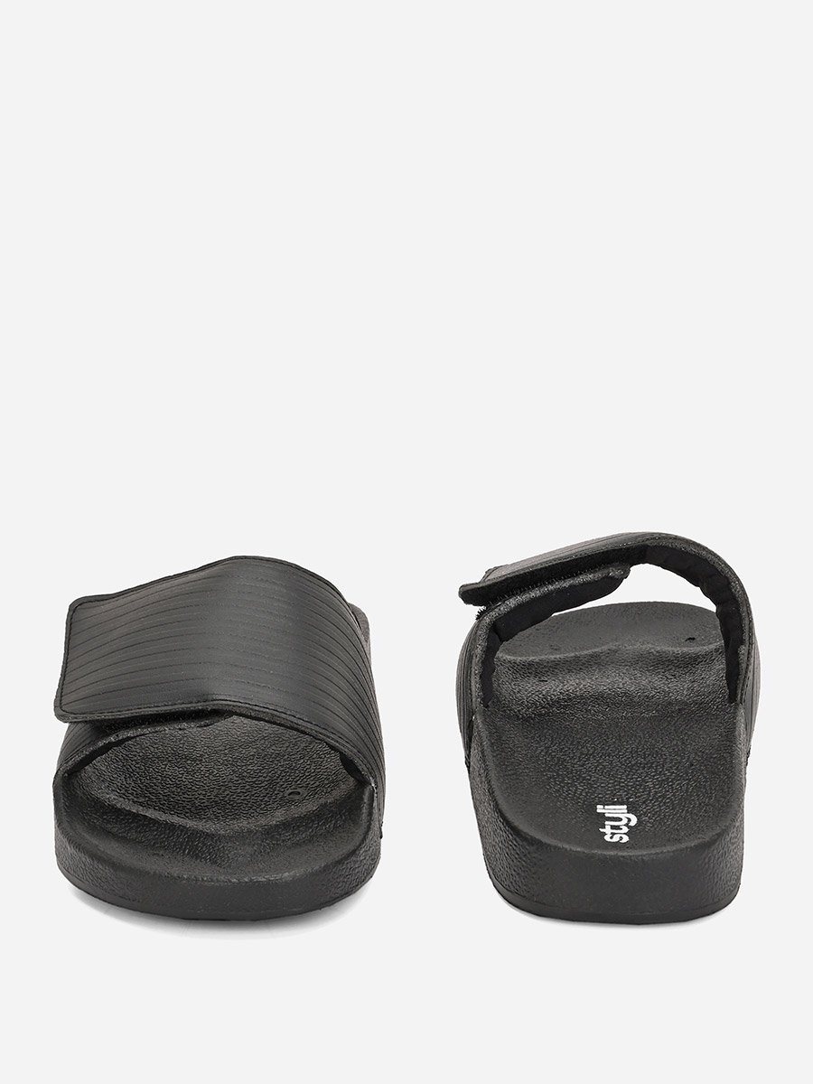 Velcro Strap Thick Band Slides