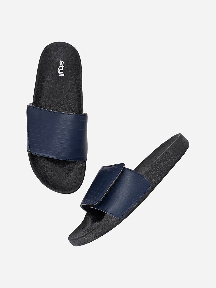 Velcro Strap Thick Band Slides