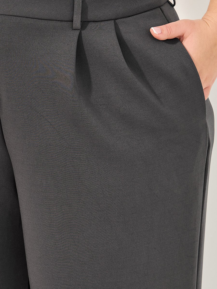 Solid Wide leg tailored trouser