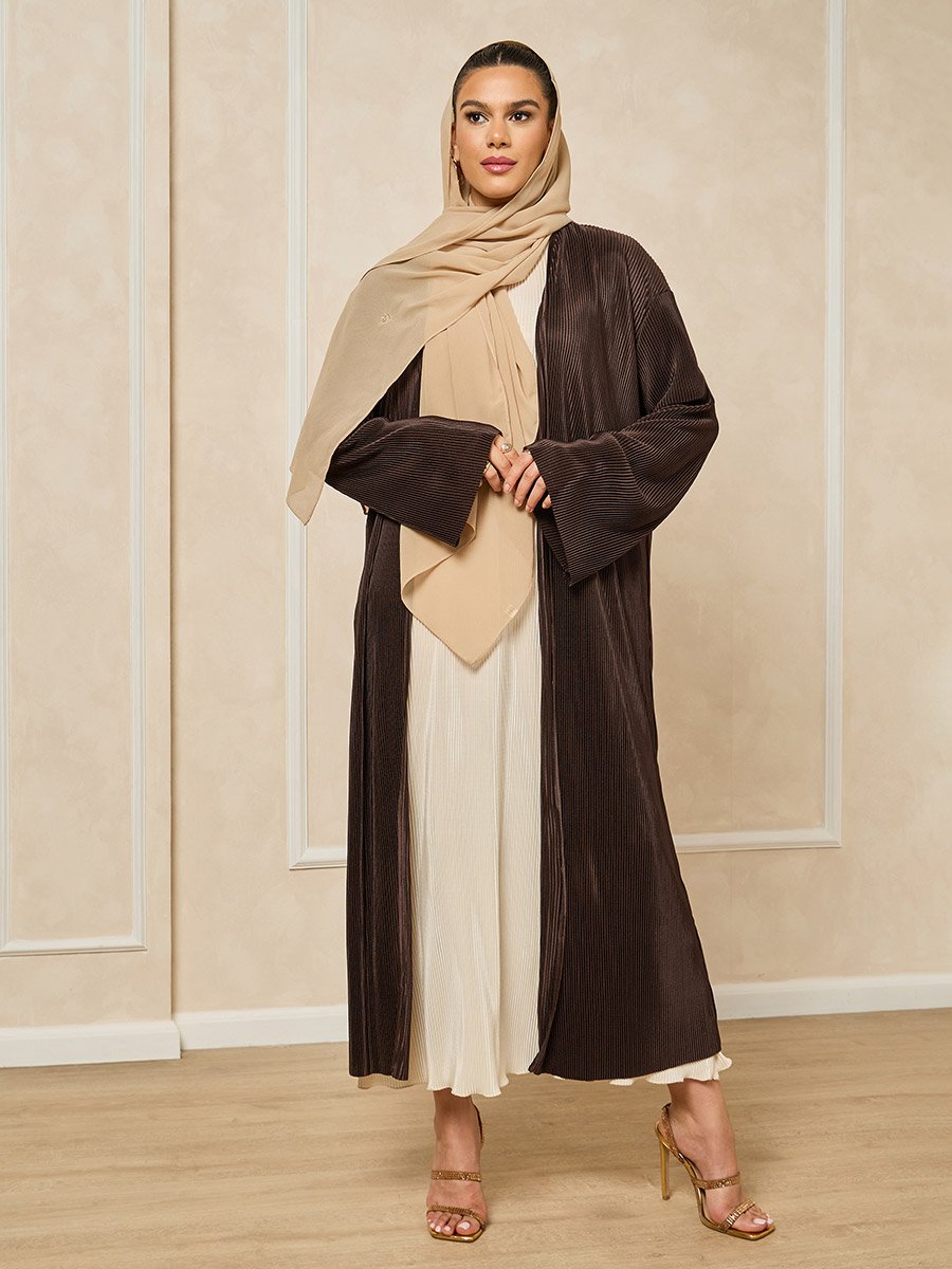 Plisse Regular Fit Midi Kimono