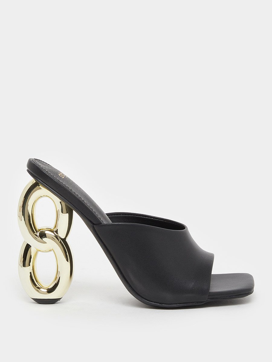 Chain High Heel Sandals