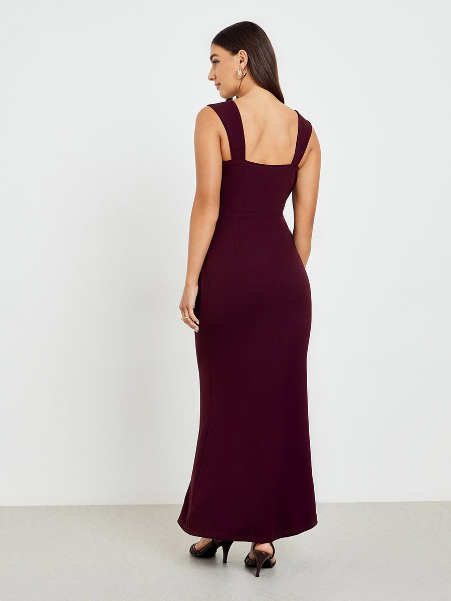 womens summer bodycon dresses Women’s Floral Bodycon Maxi Dress – Spaghetti Strap Vacation & Summer Dress