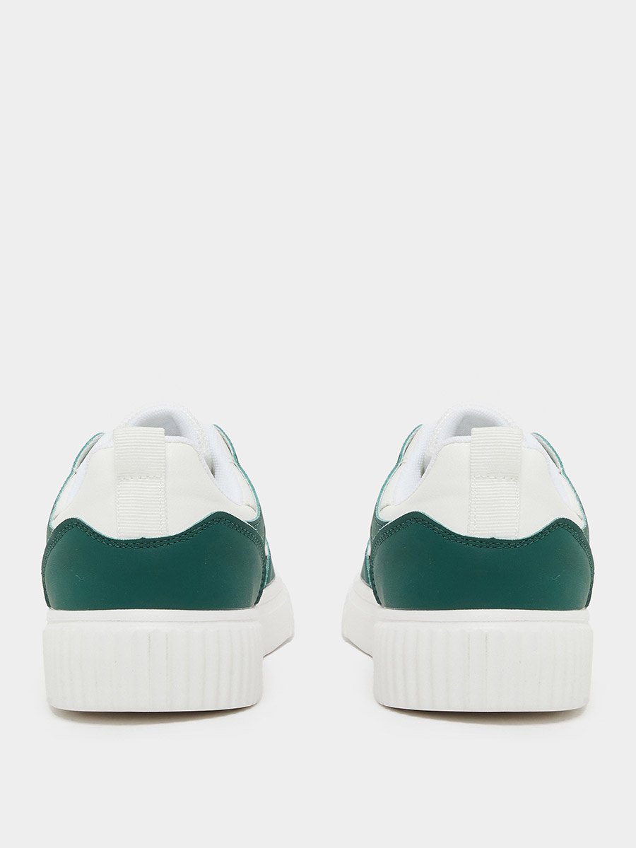 Color Block Breathable Lace Up Sneakers