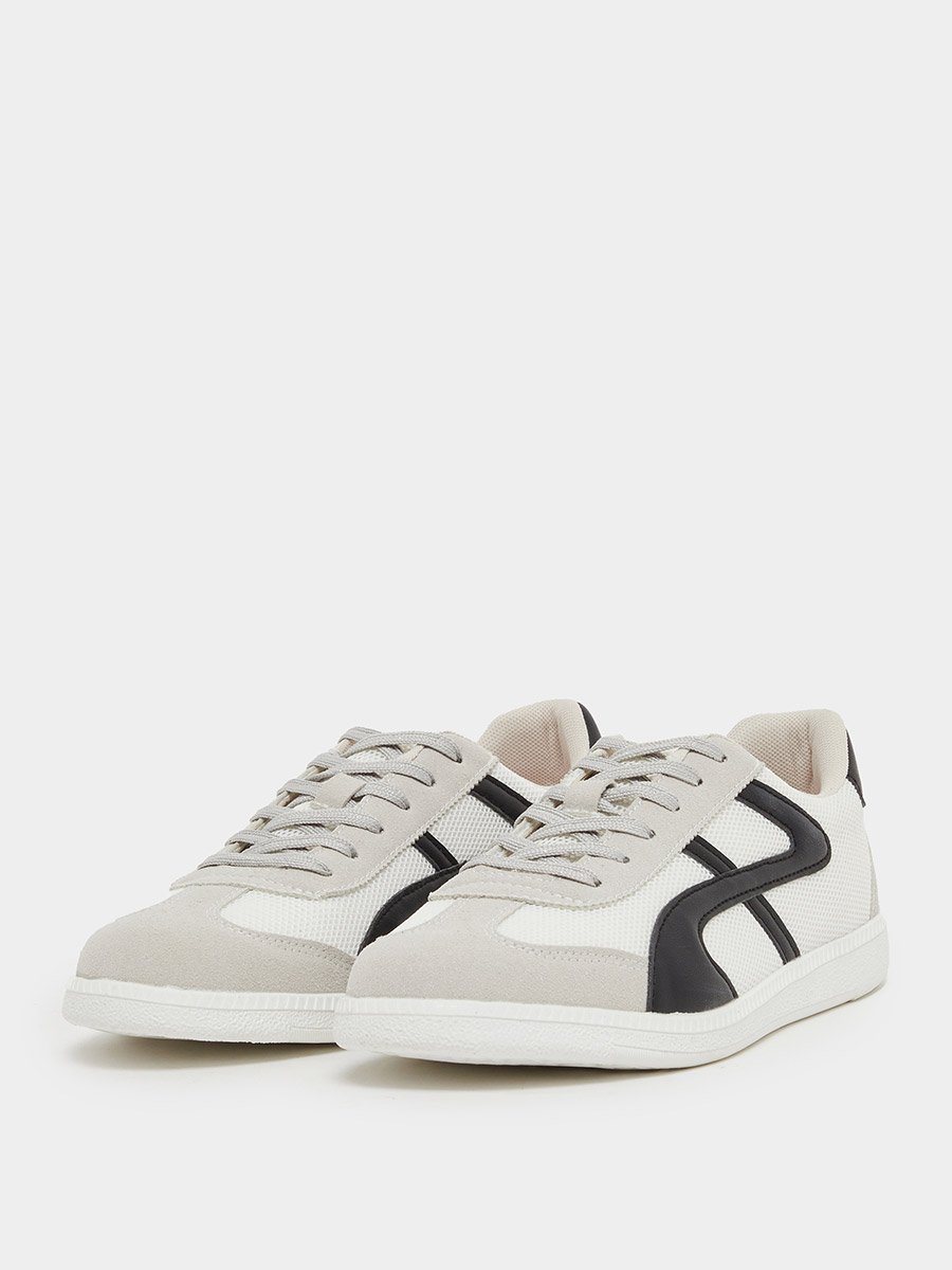 Color Block Lace Up Sneakers