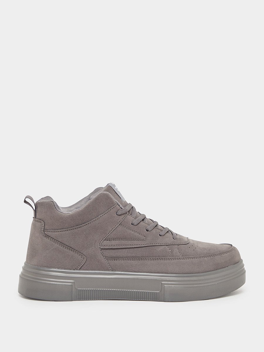 High Top Lace Up Platform Sole Sneakers