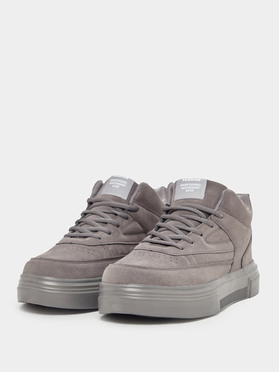 High Top Lace Up Platform Sole Sneakers