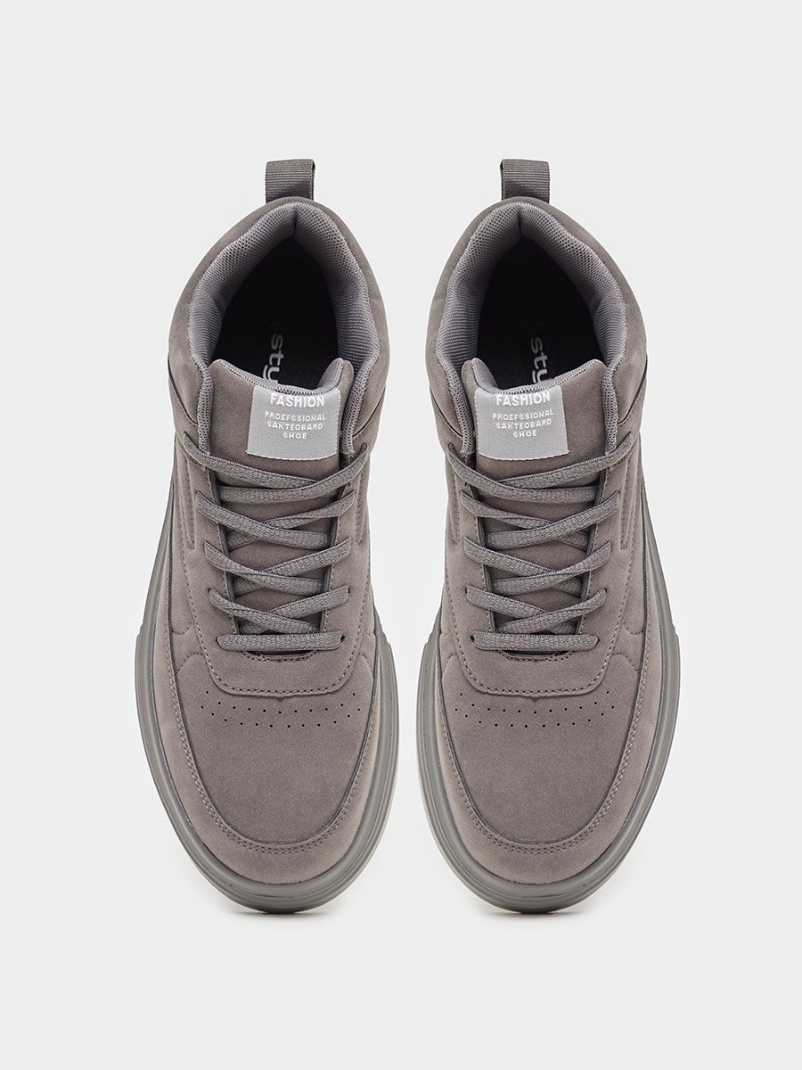High Top Lace Up Platform Sole Sneakers